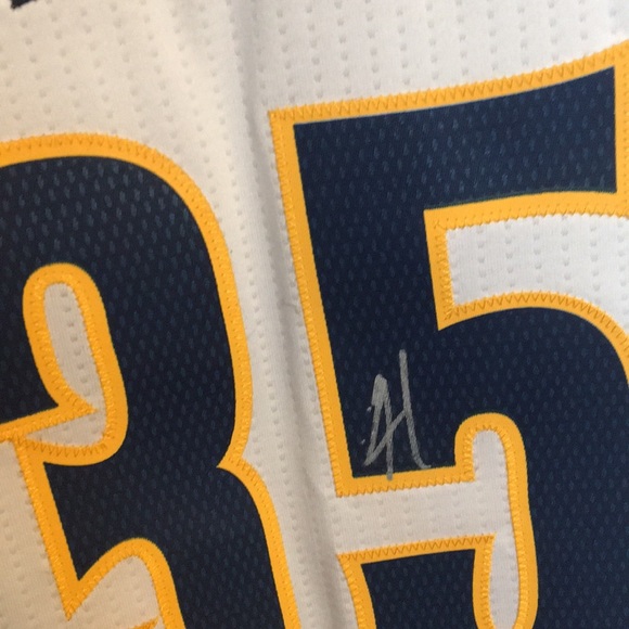 NWT Denver nuggets jersey SIGNED #35 Faried - Picture 4 of 4
